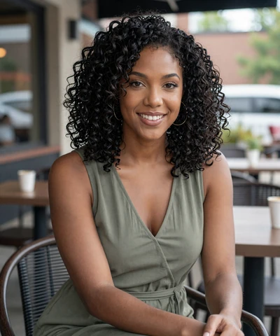 Tiffany, 26, at an Atlanta cafe - trucker dating Georgia profile photo