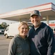 Couple at a Georgia truck stop - DriveMatch Atlanta success story