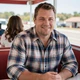 Daniel and Angela at a roadside diner - California trucker dating success story