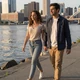 Anthony and his partner walking along the Hudson River - New York trucker dating success