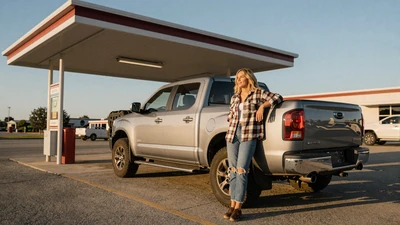 Woman at a rest area - how to date a truck driver guide