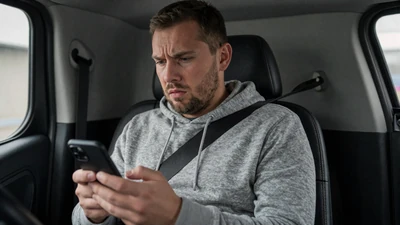Truck driver looking at a phone - why traditional dating apps fail drivers